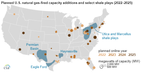 Natural Gas Map 